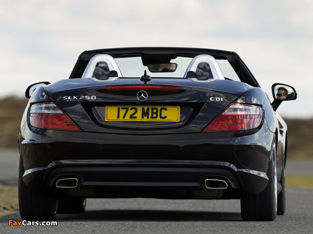 Photos of Mercedes-Benz SLK 250 CDI AMG Sports Package UK-spec (R172) 2012 (640 x 480)