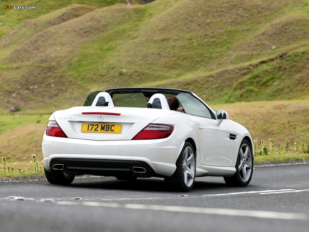 Photos of Mercedes-Benz SLK 250 AMG Sports Package UK-spec (R172) 2012 (1024 x 768)