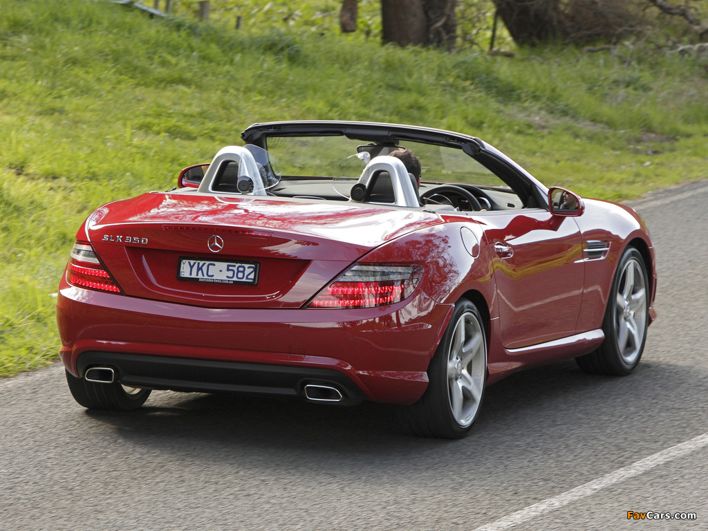 Pictures of Mercedes-Benz SLK 350 AMG Sports Package AU-spec (R172) 2012 (1024 x 768)