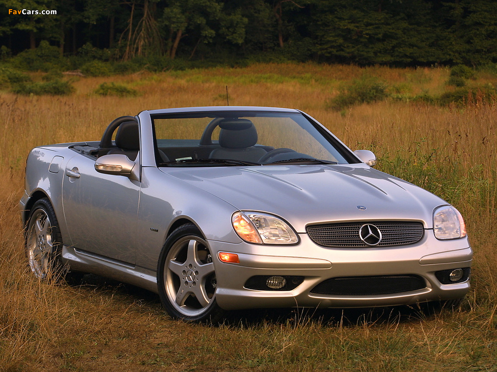Mercedes-Benz SLK 320 Sports Package US-spec (R170) 2000–04 wallpapers (1024 x 768)