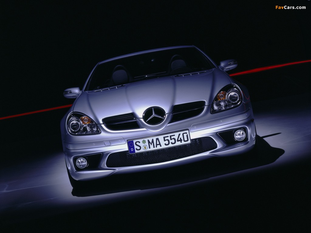 Mercedes-Benz SLK 55 AMG (R171) 2004–08 wallpapers (1024 x 768)
