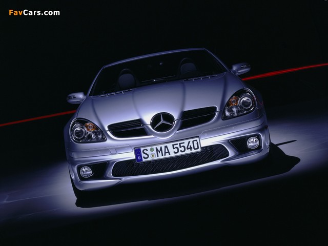 Mercedes-Benz SLK 55 AMG (R171) 2004–08 wallpapers (640 x 480)