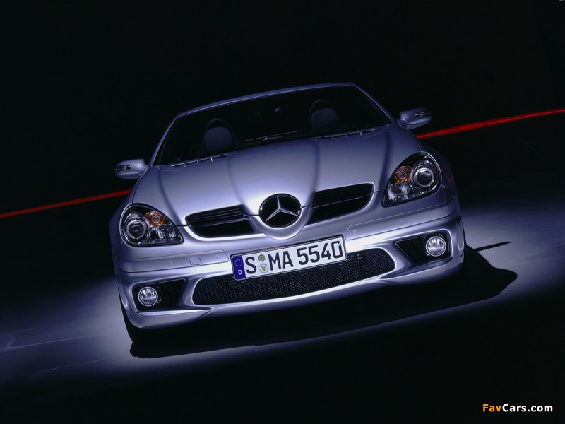Mercedes-Benz SLK 55 AMG (R171) 2004–08 wallpapers (800 x 600)