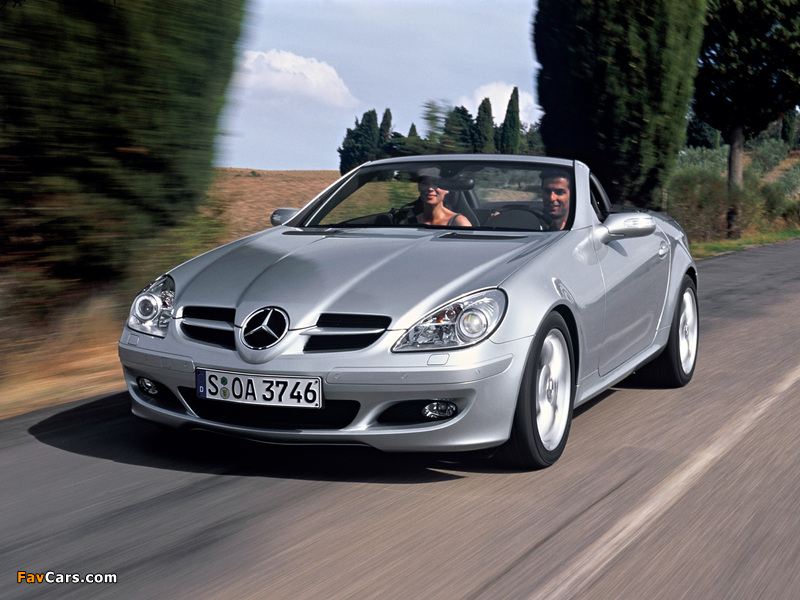 Mercedes-Benz SLK 350 (R171) 2004–07 wallpapers (800 x 600)
