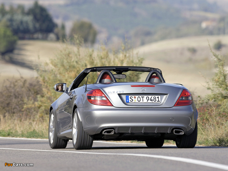 Mercedes-Benz SLK 200 Kompressor (R171) 2008–11 wallpapers (800 x 600)