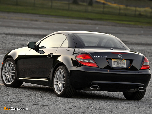 Mercedes-Benz SLK 300 US-spec (R171) 2009–11 wallpapers (640 x 480)