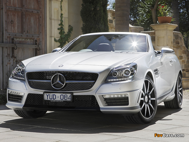 Mercedes-Benz SLK 55 AMG AU-spec (R172) 2012 wallpapers (640 x 480)