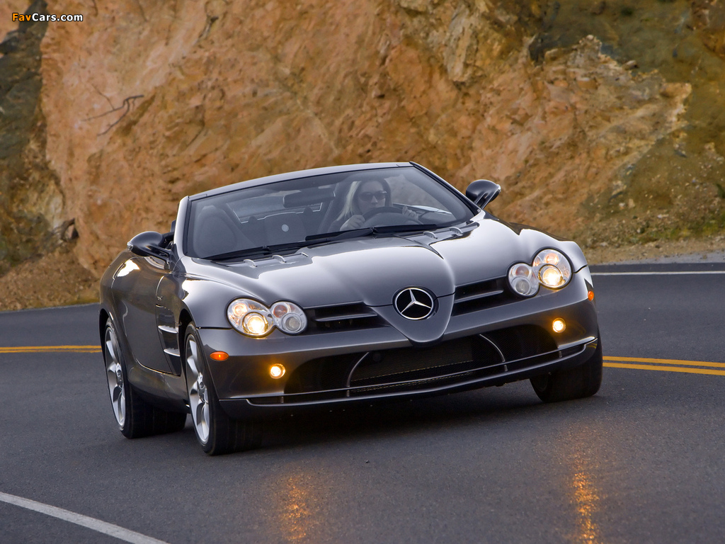 Mercedes-Benz SLR McLaren Roadster US-spec (R199) 2007–09 wallpapers (1024 x 768)