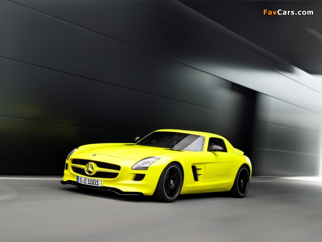 Images of Mercedes-Benz SLS 63 AMG E-Cell Prototype (C197) 2010 (640 x 480)