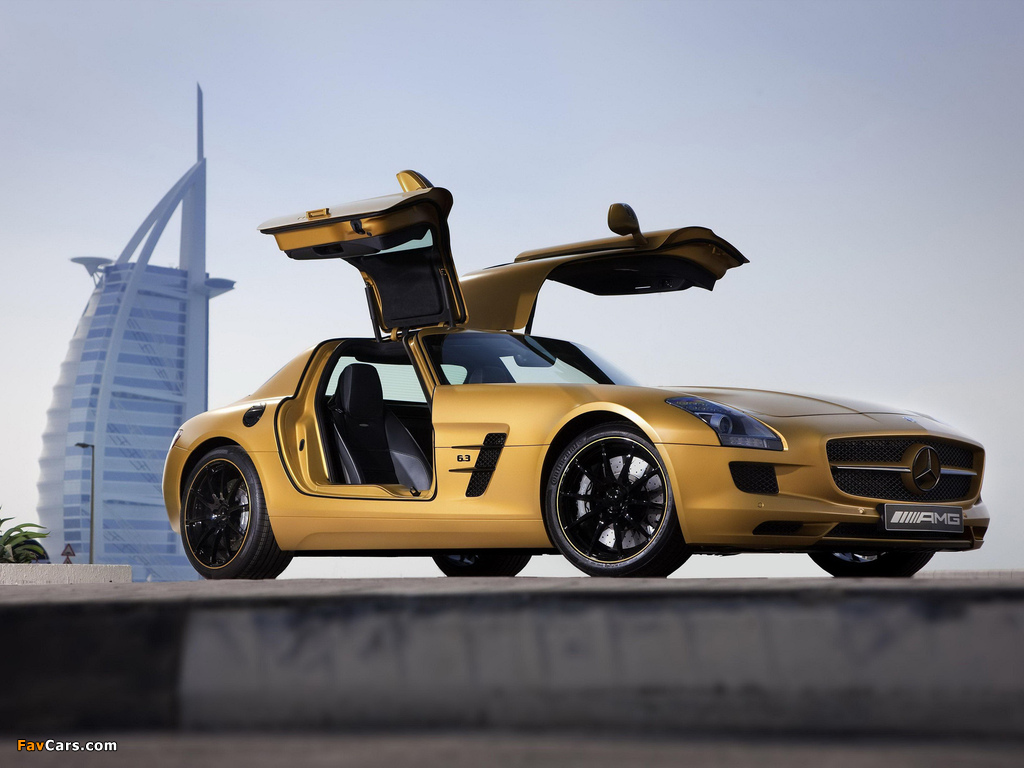 Mercedes-Benz SLS 63 AMG Desert Gold (C197) 2010 photos (1024 x 768)