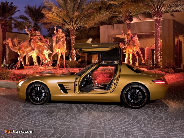 Mercedes-Benz SLS 63 AMG Desert Gold (C197) 2010 pictures (640 x 480)