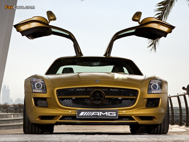 Mercedes-Benz SLS 63 AMG Desert Gold (C197) 2010 pictures (640 x 480)