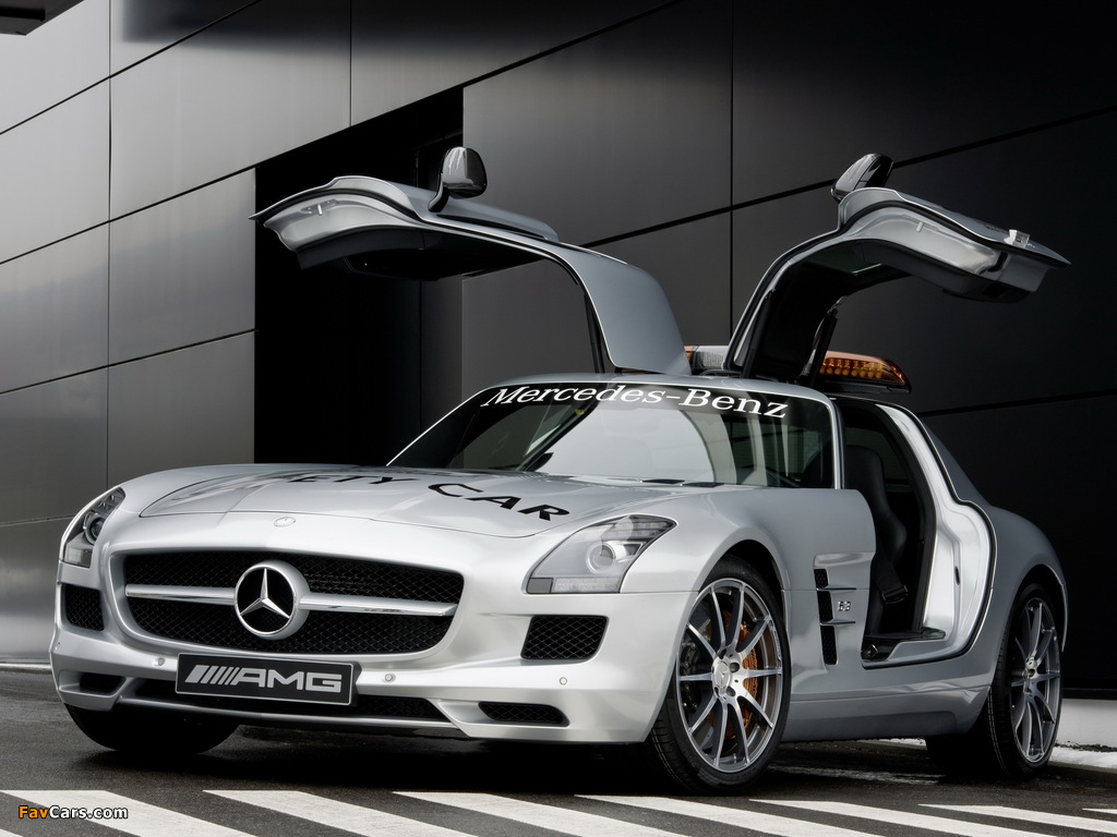 Mercedes-Benz SLS 63 AMG F1 Safety Car (C197) 2010–12 wallpapers (1024 x 768)