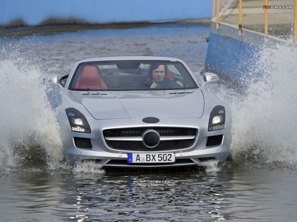 Mercedes-Benz SLS 63 AMG Roadster Prototype (R197) 2011 images (1024 x 768)