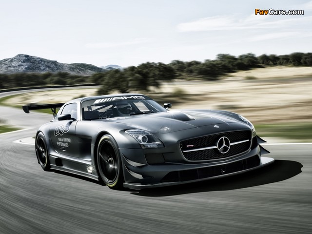 Pictures of Mercedes-Benz SLS 63 AMG GT3 45th Anniversary (C197) 2012 (640 x 480)