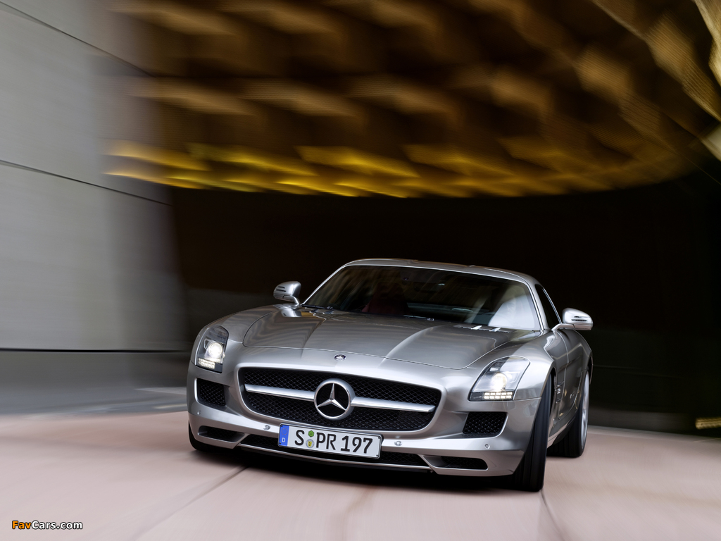 Mercedes-Benz SLS 63 AMG (C197) 2010–14 wallpapers (1024 x 768)