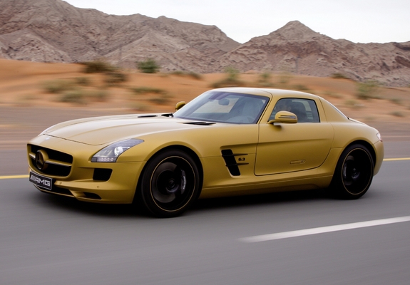 Mercedes-Benz SLS 63 AMG Desert Gold (C197) 2010 wallpapers