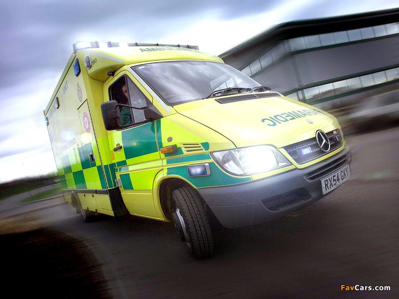 Mercedes-Benz Sprinter Ambulance UK-spec 2002–06 photos (800 x 600)