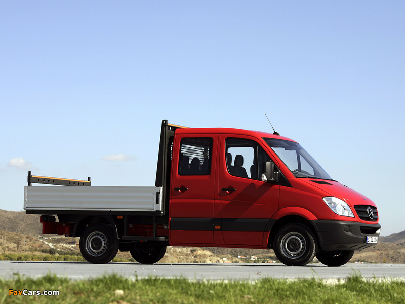 Mercedes-Benz Sprinter Double Cab Dropside (W906) 2006–13 photos (800 x 600)