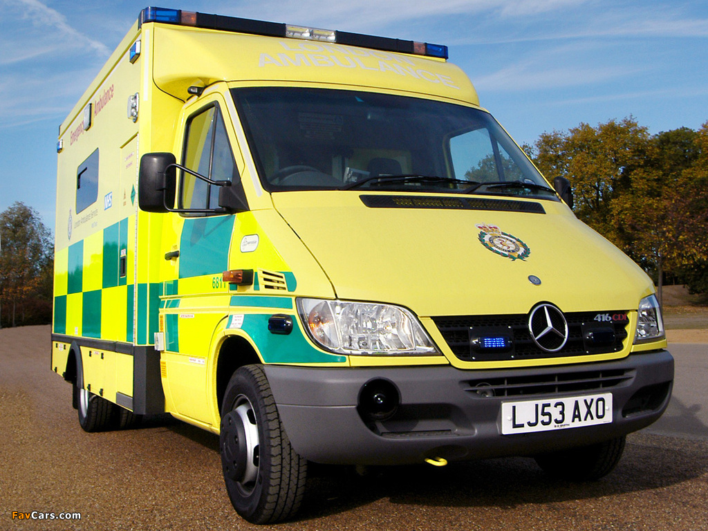 Mercedes Benz Sprinter Ambulance UK spec 2002 06 Wallpapers 1024x768 Mercedes Benz Sprinter Ambulance UK spec 2002 06 Wallpapers 1024x768