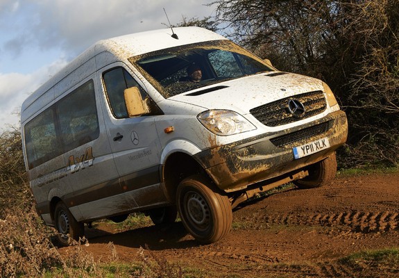 Mercedes-Benz Sprinter 4x4 UK-spec (W906) 2009–13 wallpapers