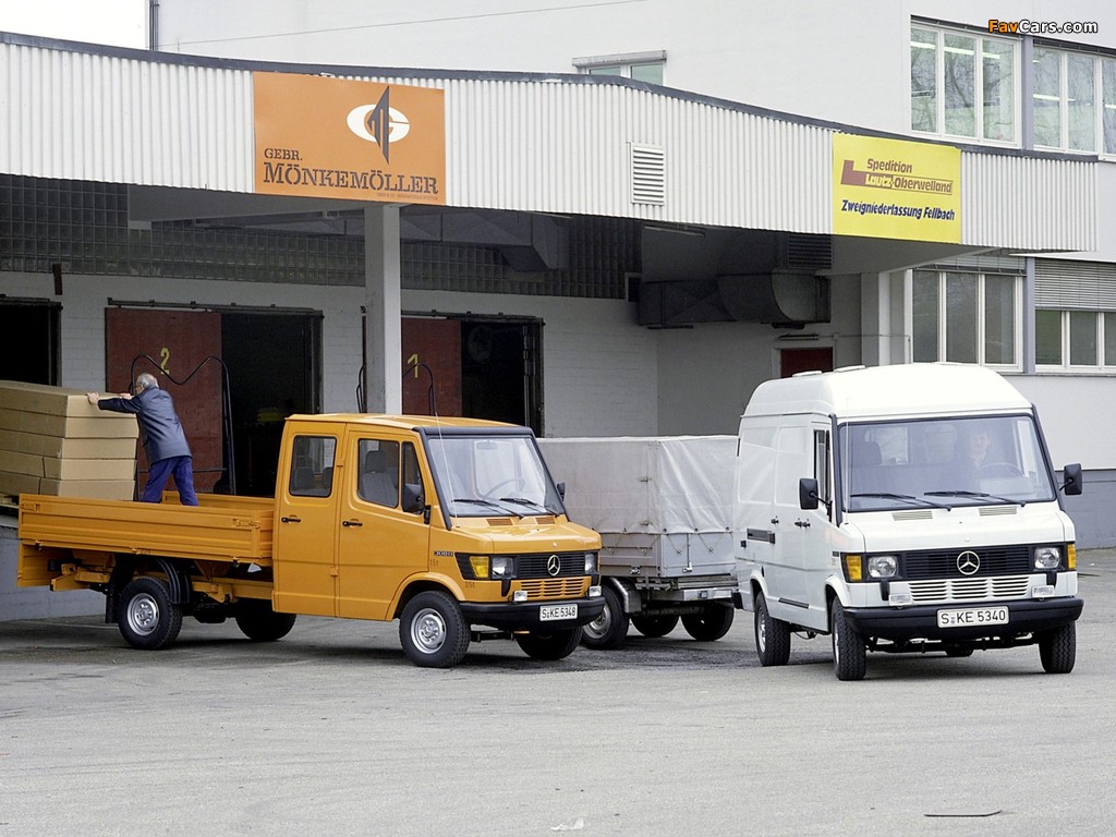 Mercedes-Benz T1 Pritschenwagen mit Doppelkabine & Kastenwagen mit Hochdach (602) 1989-95 pictures (1024 x 768)
