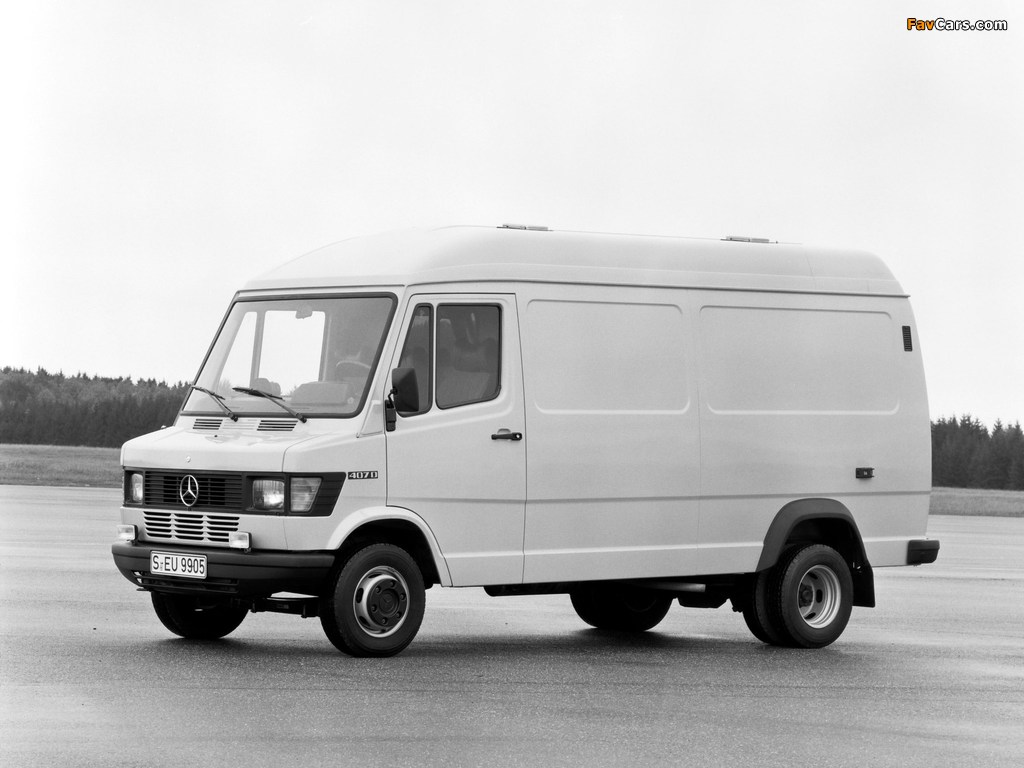 Pictures of Mercedes-Benz T1 407D Kastenwagen mit Hochdach (611) 1981–89 (1024 x 768)