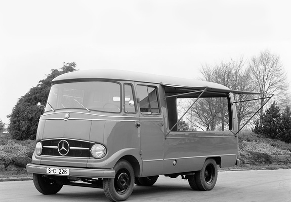 Photos of Mercedes-Benz Transporter Mobile-Shop (L319) 1957