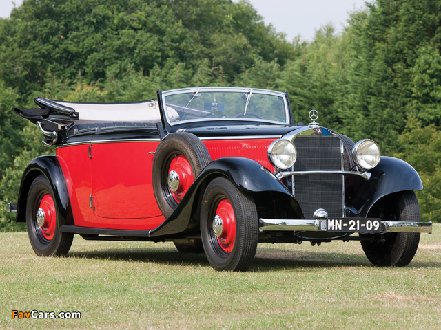 Mercedes-Benz 200 lang Cabriolet B (W21) 1933–36 wallpapers (640 x 480)