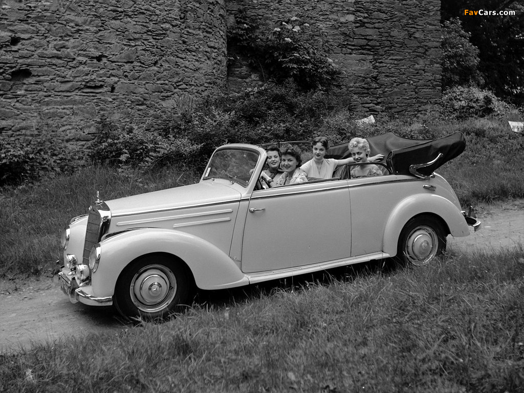 Mercedes-Benz 220 Cabriolet B (W187) 1951–55 images (1024 x 768)
