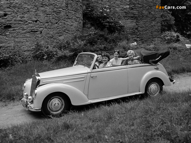 Mercedes-Benz 220 Cabriolet B (W187) 1951–55 images (640 x 480)