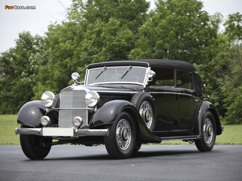 Mercedes-Benz 290 Cabriolet D (W18) 1934–37 wallpapers (800 x 600)