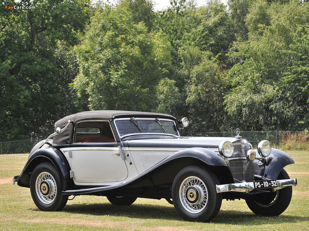 Mercedes-Benz 290 Cabriolet A (W18) 1933–37 wallpapers (1024 x 768)