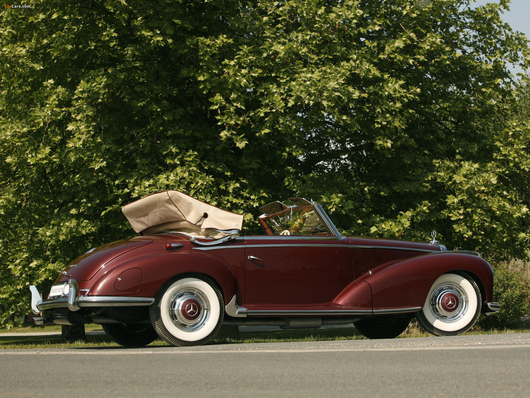 Mercedes-Benz 300S Cabriolet A (W188) 1952–55 wallpapers (2048 x 1536)