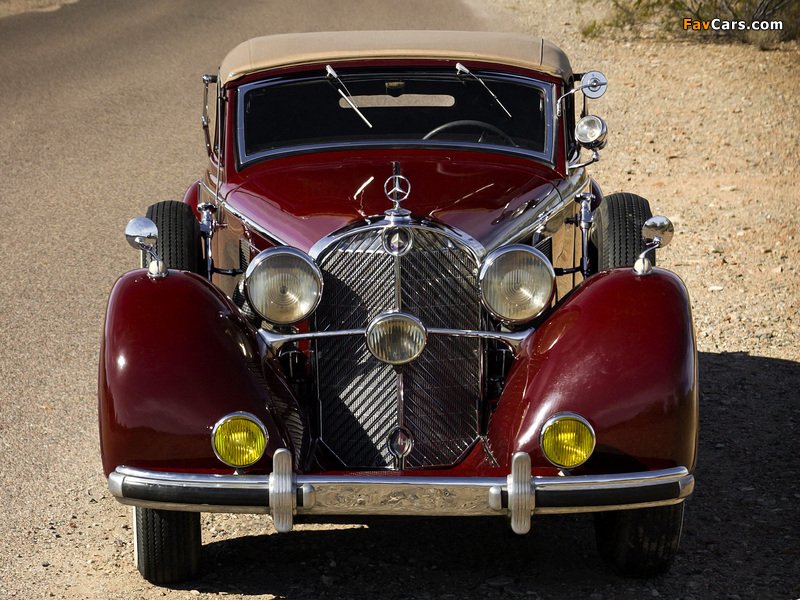 Mercedes-Benz 540K Cabriolet A 1937–38 photos (800 x 600)