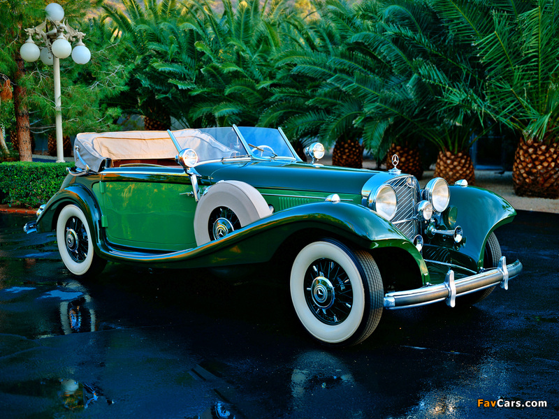 Mercedes-Benz 540K Cabriolet A 1937–38 photos (800 x 600)