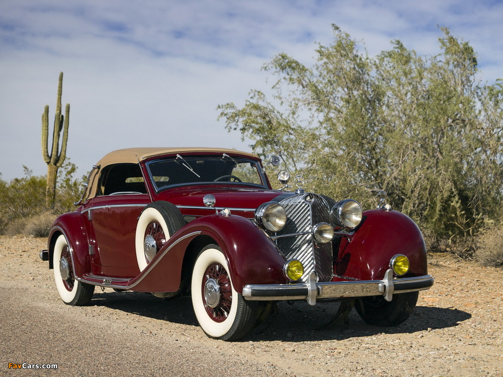 Mercedes-Benz 540K Cabriolet A 1937–38 pictures (1024 x 768)