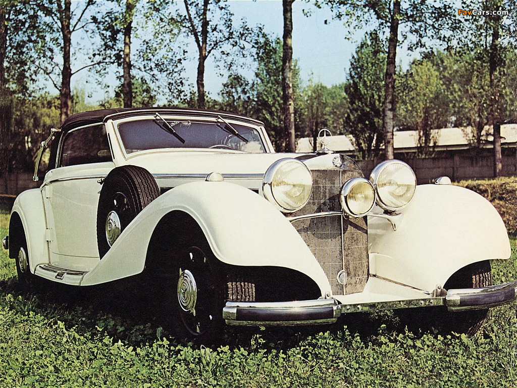 Mercedes-Benz 540K Cabriolet A 1937–38 wallpapers (1024 x 768)