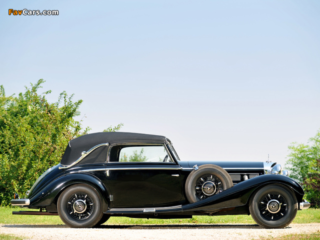 Mercedes-Benz 540K Cabriolet C 1937–38 wallpapers (640 x 480)