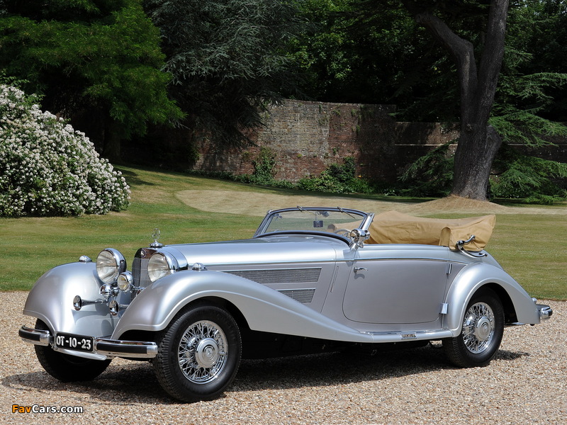 Mercedes-Benz 540K Cabriolet A 1937–38 wallpapers (800 x 600)