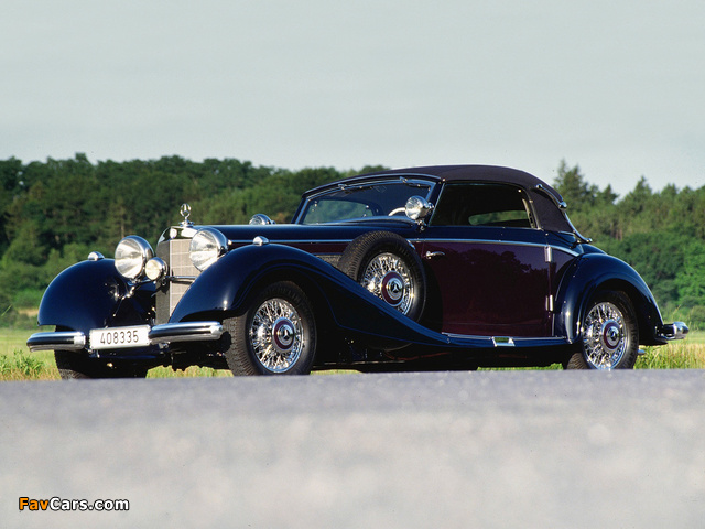 Mercedes-Benz 540K Cabriolet A 1937–38 wallpapers (640 x 480)