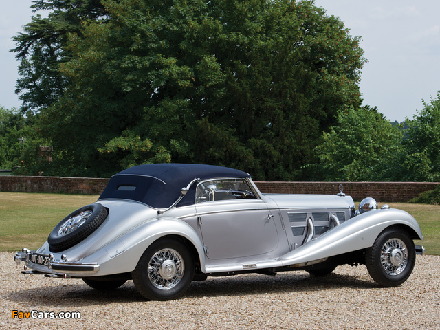 Mercedes-Benz 540K Cabriolet A 1937–38 wallpapers (640 x 480)