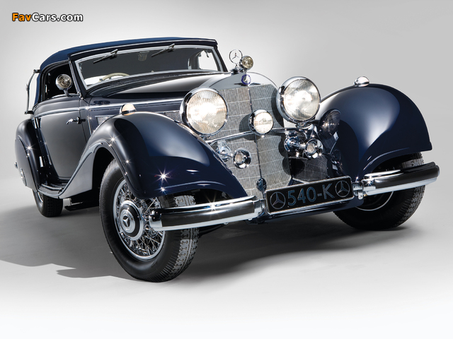 Mercedes-Benz 540K Cabriolet A (RHD) 1937–38 wallpapers (640 x 480)