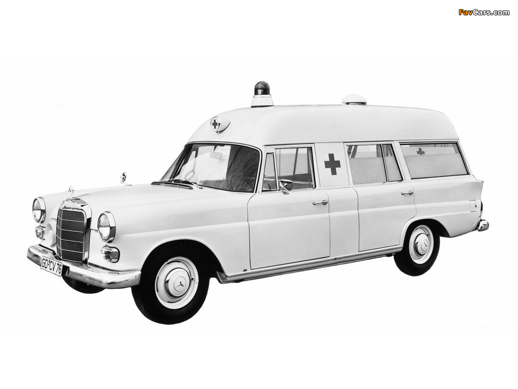 Binz Mercedes-Benz 200 D Ambulance (W110) 1965–68 wallpapers (1024 x 768)
