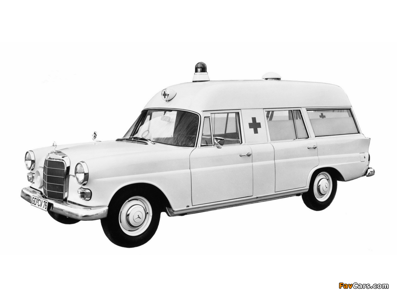 Binz Mercedes-Benz 200 D Ambulance (W110) 1965–68 wallpapers (800 x 600)