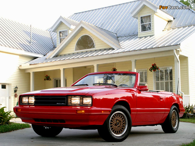 Images of ASC McLaren Mercury Capri Convertible 1986 (640 x 480)