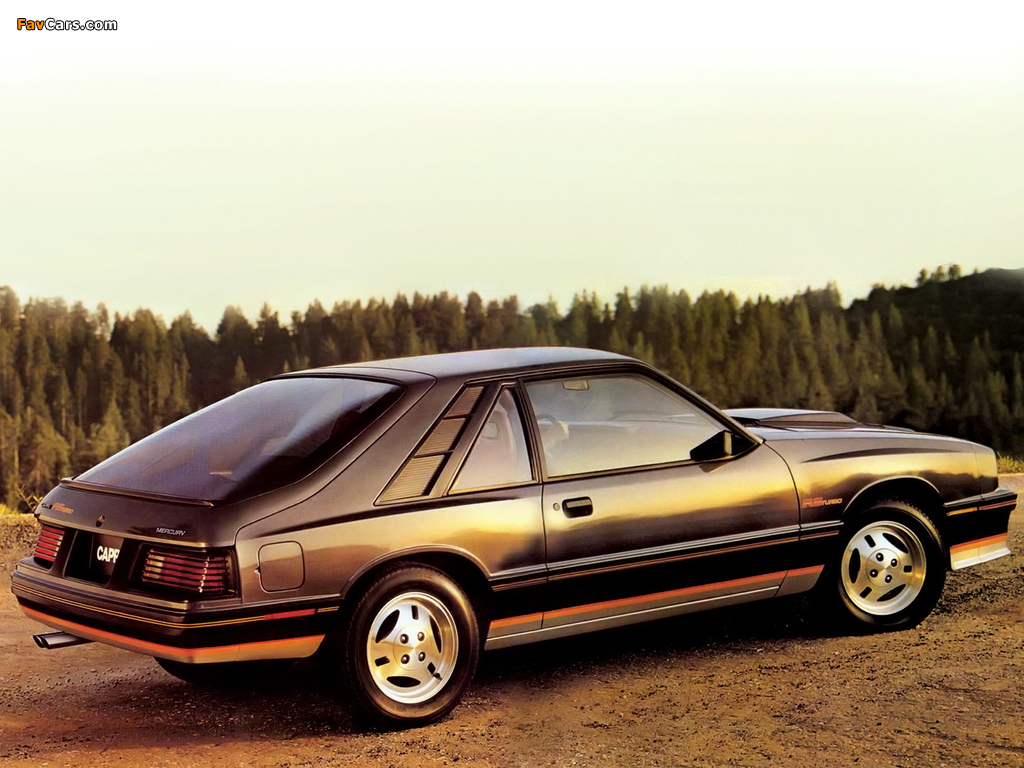 Photos of Mercury Capri Turbo RS 1984 (1024 x 768)