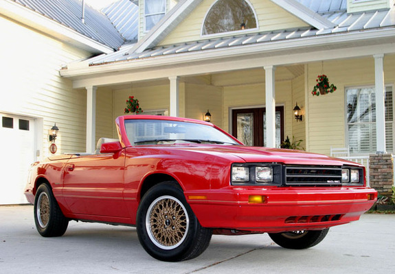 Pictures of ASC McLaren Mercury Capri Convertible 1986