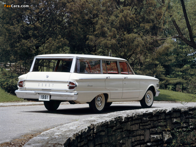 Images of Mercury Comet 4-door Station Wagon (71A) 1961 (800 x 600)