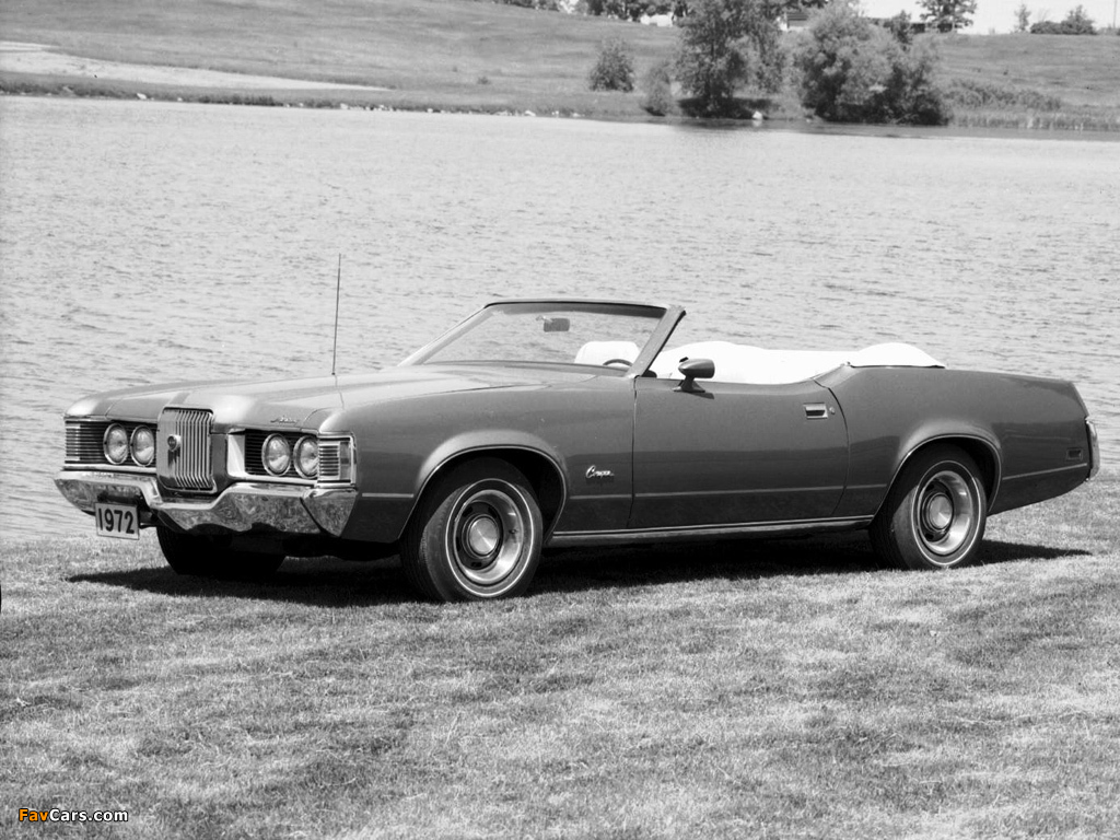 Mercury Cougar Convertible 1972 images (1024 x 768)